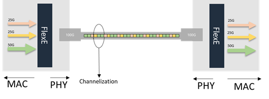 FlexE Channelization example